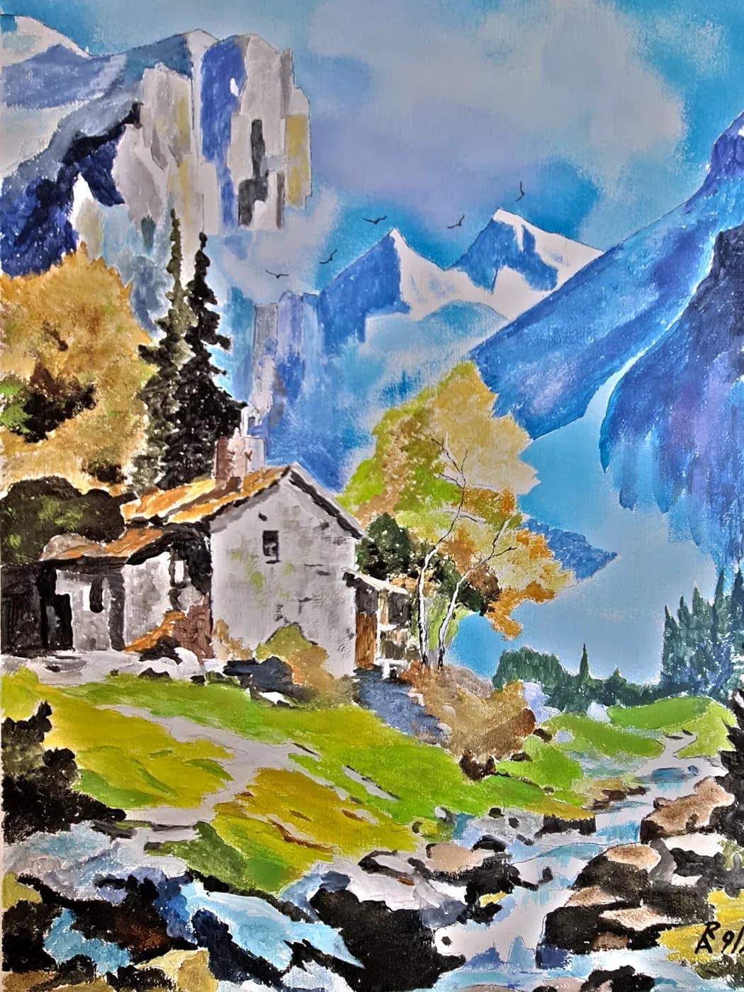 Am Bach unter Gipfeln — Arnold Rauchnagl