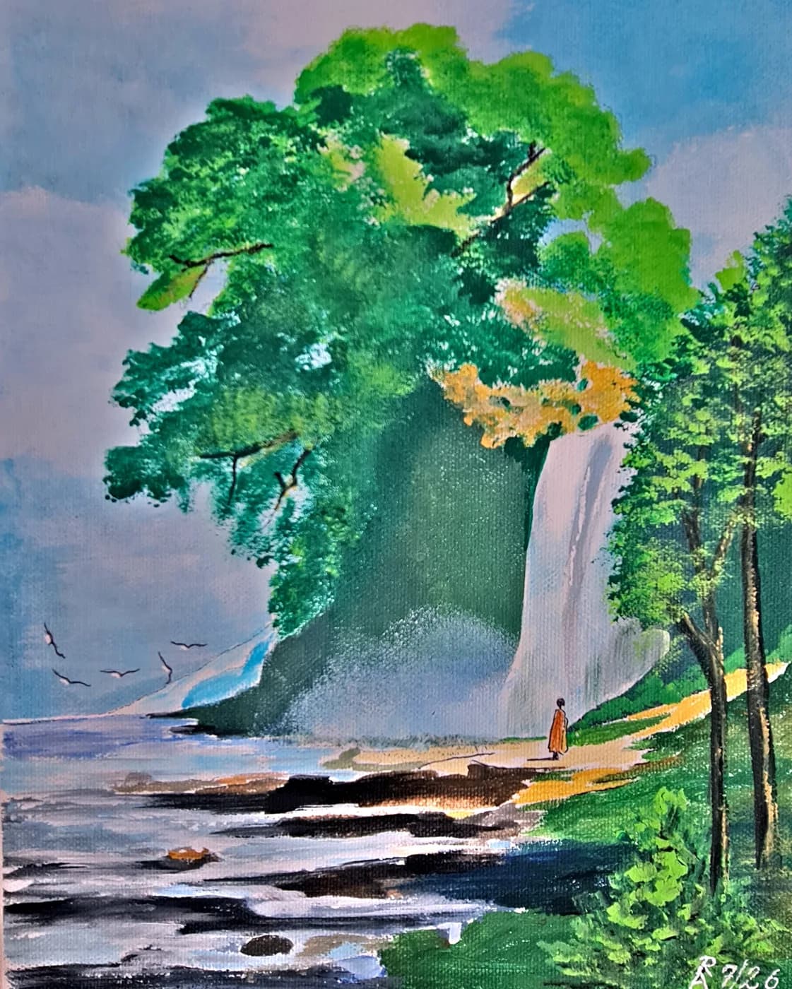 Am Fuß des Wasserfalls — Arnold Rauchnagl