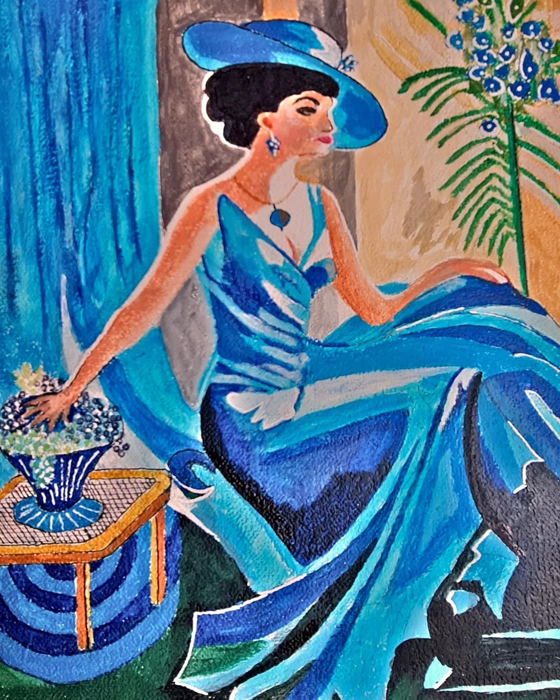 Dame in Blau — Arnold Rauchnagl