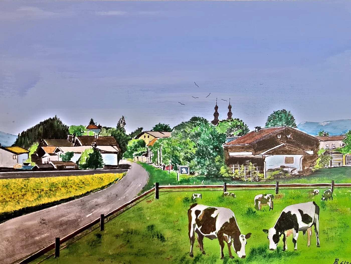 Dorf hinter den Weiden — Arnold Rauchnagl