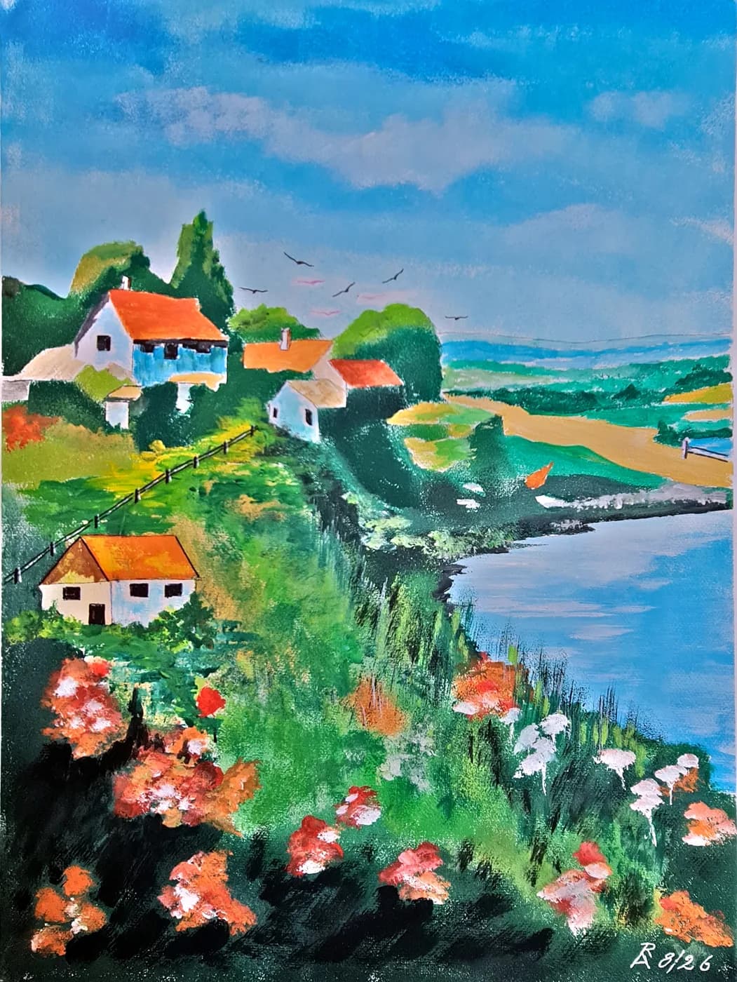 Häuser über der Bucht — Arnold Rauchnagl