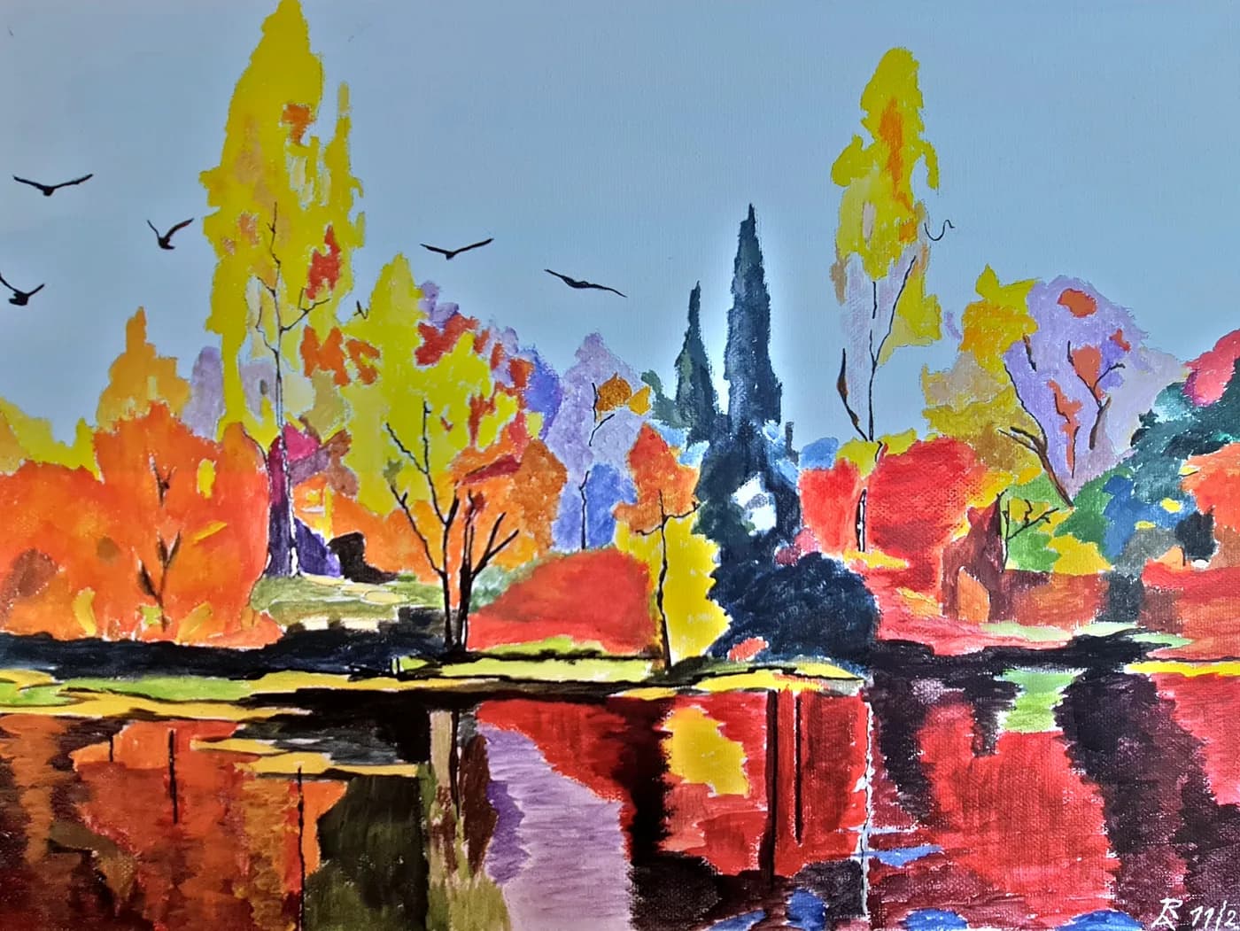 Herbst am stillen Wasser — Arnold Rauchnagl
