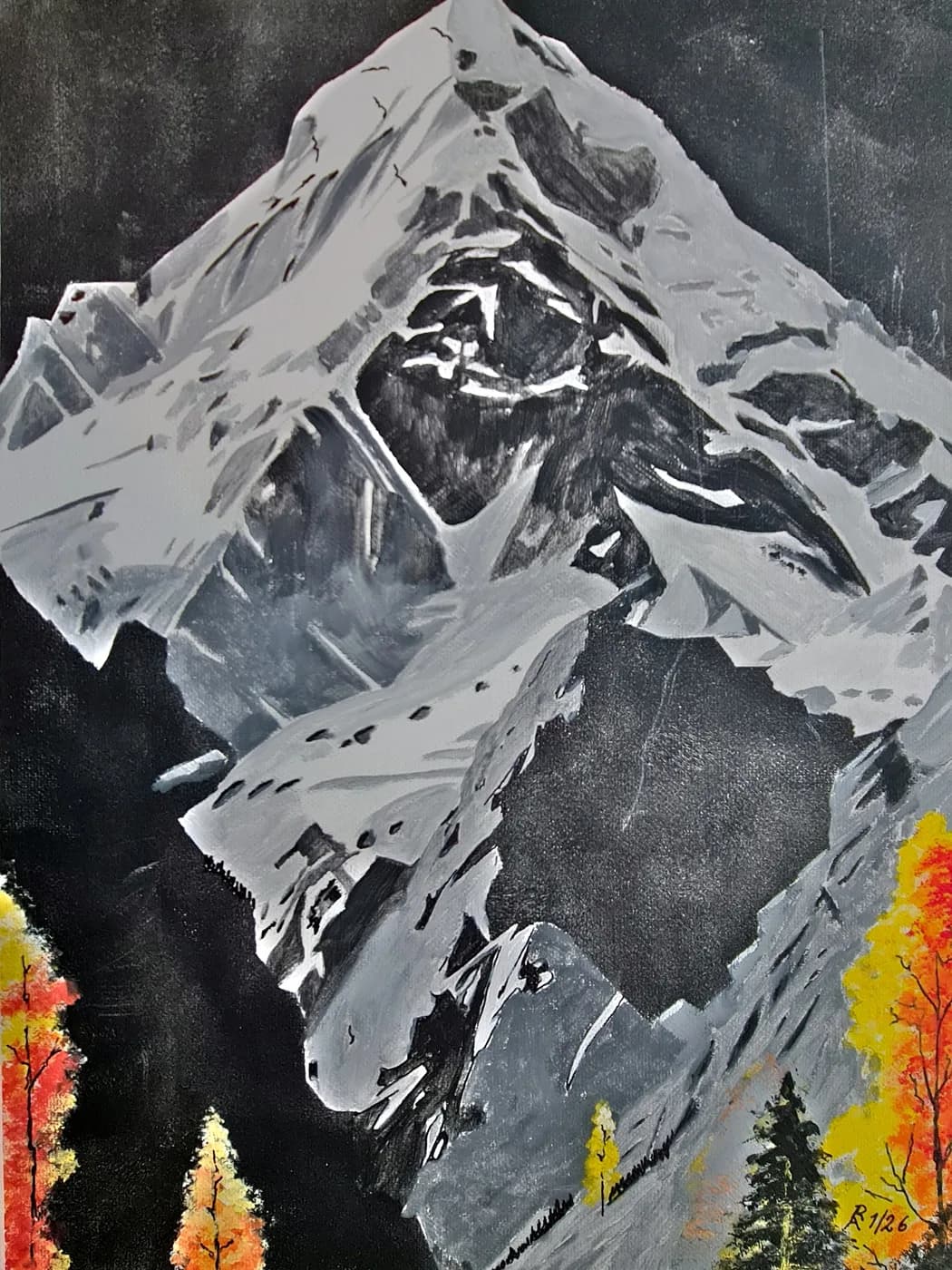 Herbst unter steilen Gipfeln — Arnold Rauchnagl