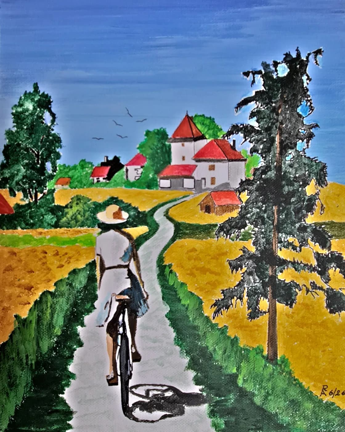 Sommerweg zum Dorf — Arnold Rauchnagl