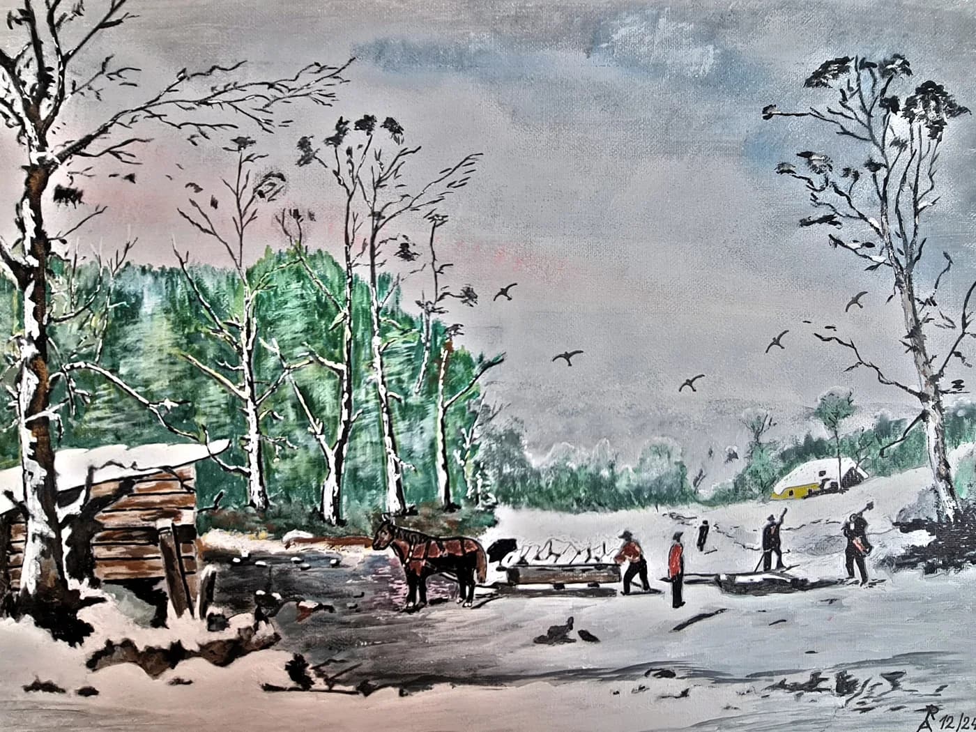 Winter auf dem Eis — Arnold Rauchnagl