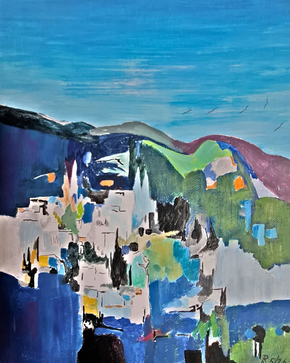 Zwischen Häusern und Bergen — Arnold Rauchnagl